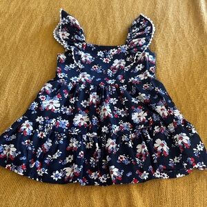 Janie and Jack Navy Floral Kids Dress
